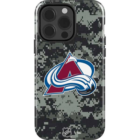 NHL Colorado Avalanche Camo iPhone 15 Pro Impact Case